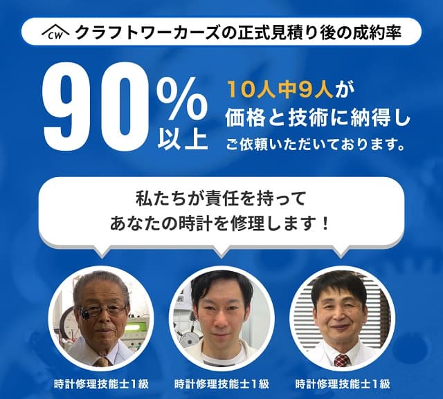 時計 修理 オーバーホール おすすめ 安い ランキング 人気